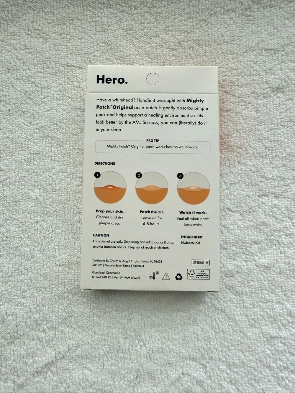 Hero Might Patch - The Original Hydrocolloid Pimple Patches